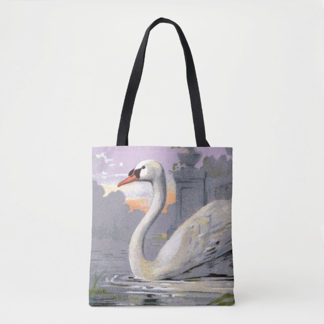 Tote Bag Cygne du lac de Lugano (Devant)