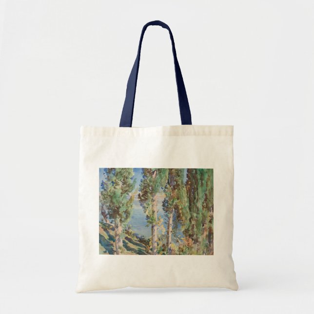 Tote Bag Cyprès de Corfou par John Singer Sargent (Devant)