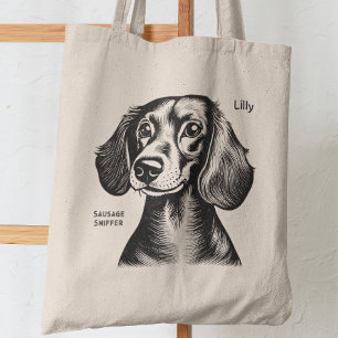 Tote Bag Dachshund Cadeau Pour Les Propriétaires De Teckel