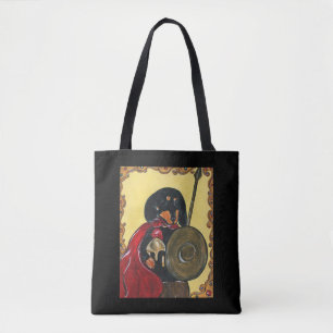 TOTE BAG DACHSHUND GUERRIER  