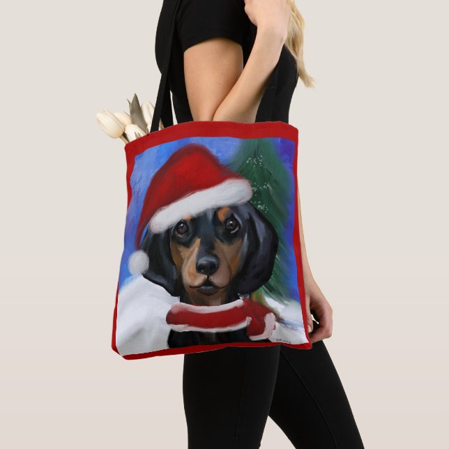 Tote Bag Dachshund ou teckel (De près)