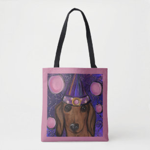 Tote Bag Dachshund rouge