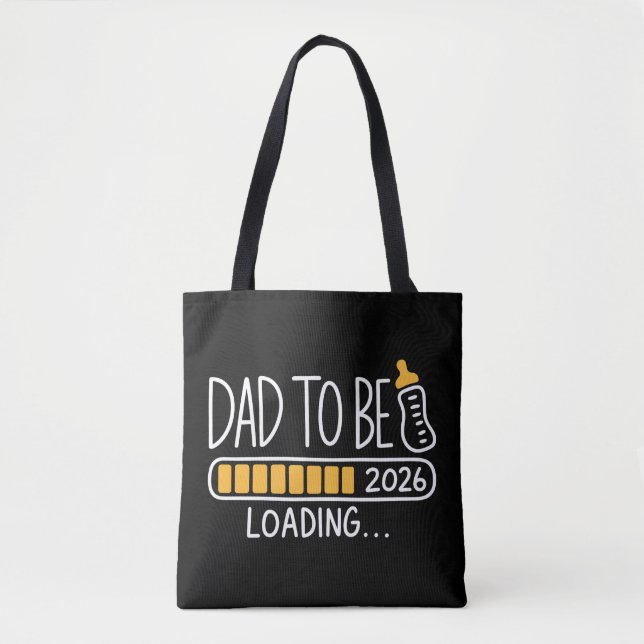 Tote Bag Dad To Be 2026 Promoted to Daddy New Father  (Devant)