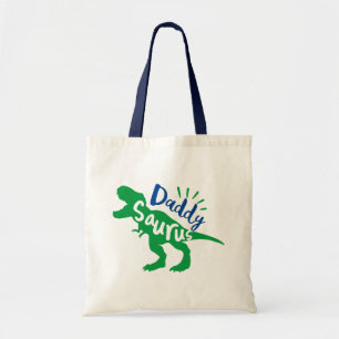 Tote Bag Daddy Saurus T-Rex Silhouette