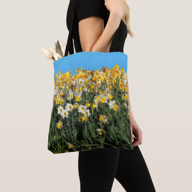 Tote Bag Daffodiles à deux tons étonnants Photographie flor (De près)