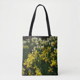 Tote Bag Daffodiles jaunes et blancs Fleurs de printemps