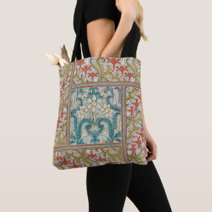 Tote Bag Daffodique chintz papier peint à fleurs Art nouvea