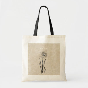 Tote Bag Daffodique de la fleur de naissance mars