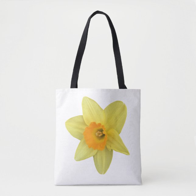 Tote Bag Daffodique de printemps jaune (Devant)