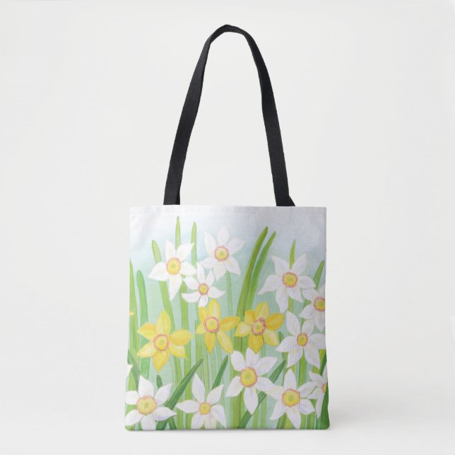 Tote Bag Daffodiques de printemps (Devant)