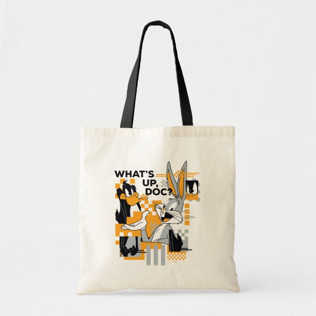 Tote Bag DAFFY DUCK™ & BUGS BUNNY™ Glitch (Devant)