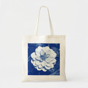 Tote Bag Dahlia - Cyanotype numérique
