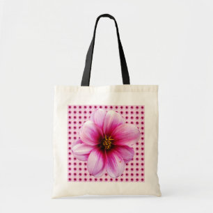 Tote Bag Dahlia rose floral botanique