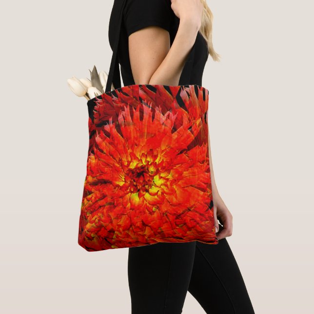Tote Bag Dahlia s'est répandue...... (De près)