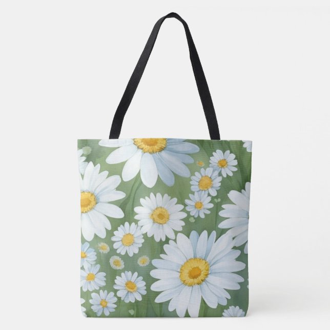 Tote Bag Daisies Floral (Devant)