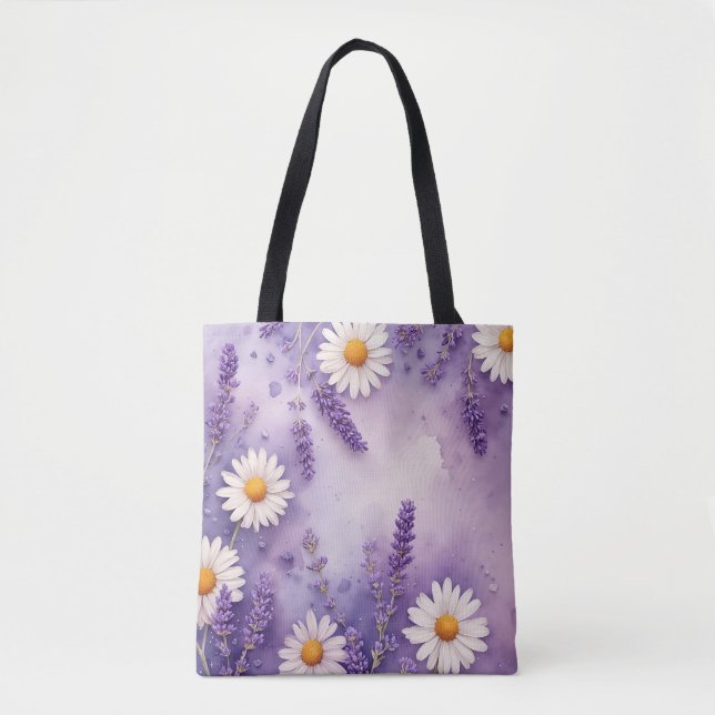 Tote Bag Daisy Dreams & Lavender Fields Fourre-tout (Devant)