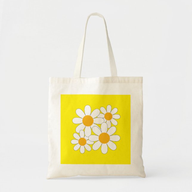 Tote Bag Daisy Lumineuse et Audacieuse (Devant)