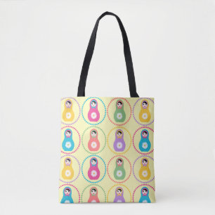 Tote Bag Daisyflower Matryoshka