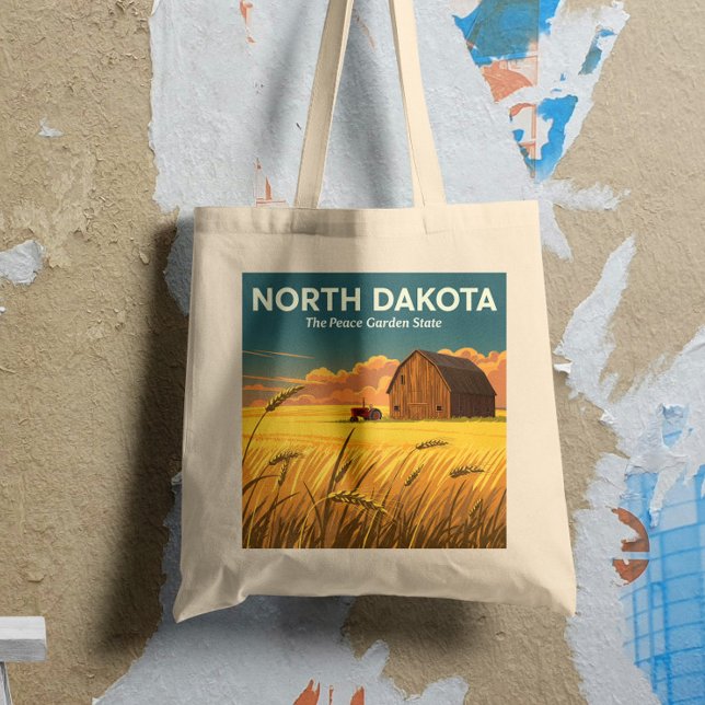 Tote Bag Dakota du Nord vintage (Créateur téléchargé)