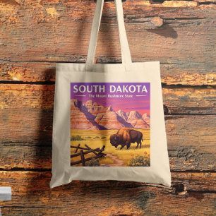 Tote Bag Dakota du Sud vintage