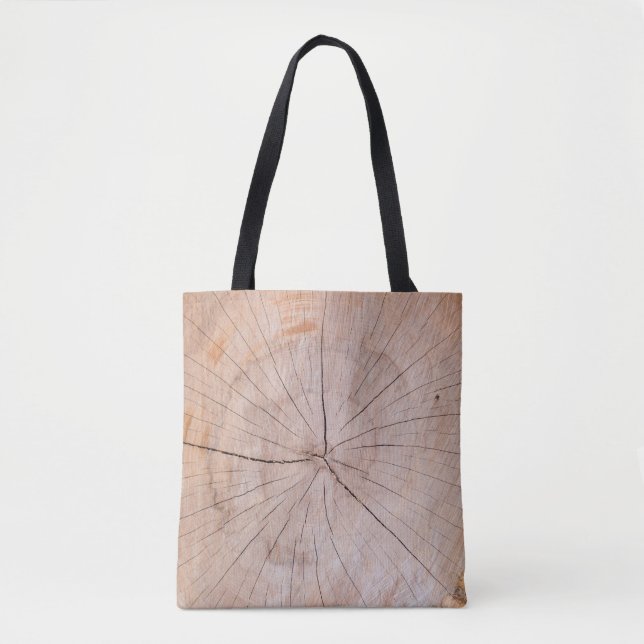 Tote Bag dalle en bois Brown (Devant)