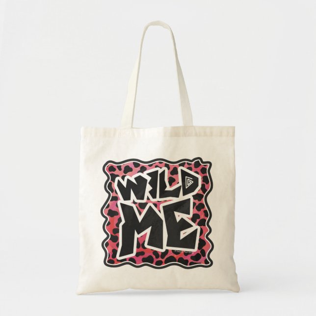 Tote Bag Dalmatie Noir et Rouge avec moi sauvage (Devant)