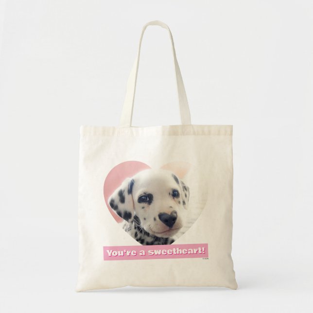 Tote Bag Dalmatien Nez de Coeur (Devant)