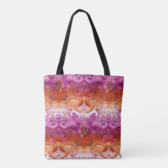 Tote Bag Damas de dragon lesbien - nouveaux drapeaux de la  (Dos)