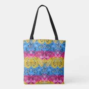 Tote Bag Damas de dragon Pansexuel - Couleurs de drapeau de