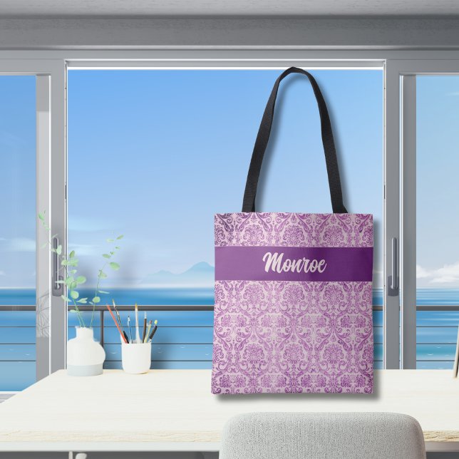 Tote Bag Damas rose violet (Créateur téléchargé)