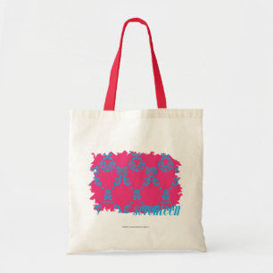 Tote Bag Damassé 3 Aqua-Magenta