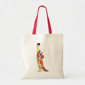 Tote Bag Dame Art déco en forme