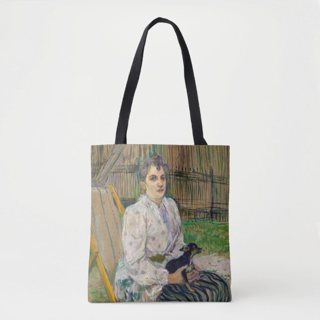 Tote Bag Dame avec un chien (Devant)