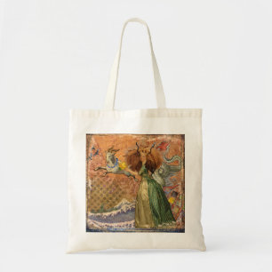 Tote Bag Dame de la Renaissance Capricorne Fantaisie Vintag