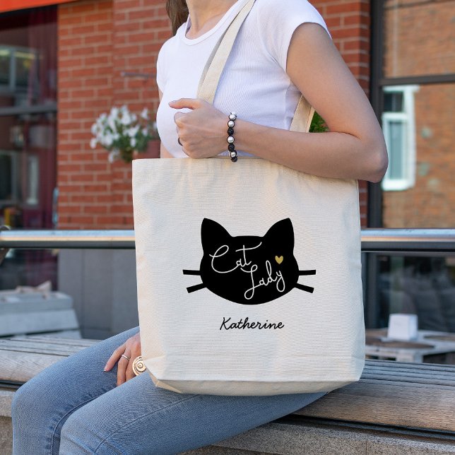 Tote Bag Dame du chat (Créateur téléchargé)