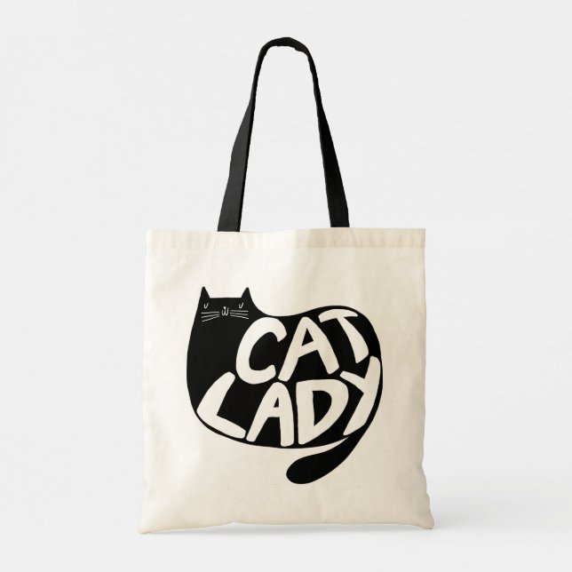 Tote Bag Dame du chat (Dos)