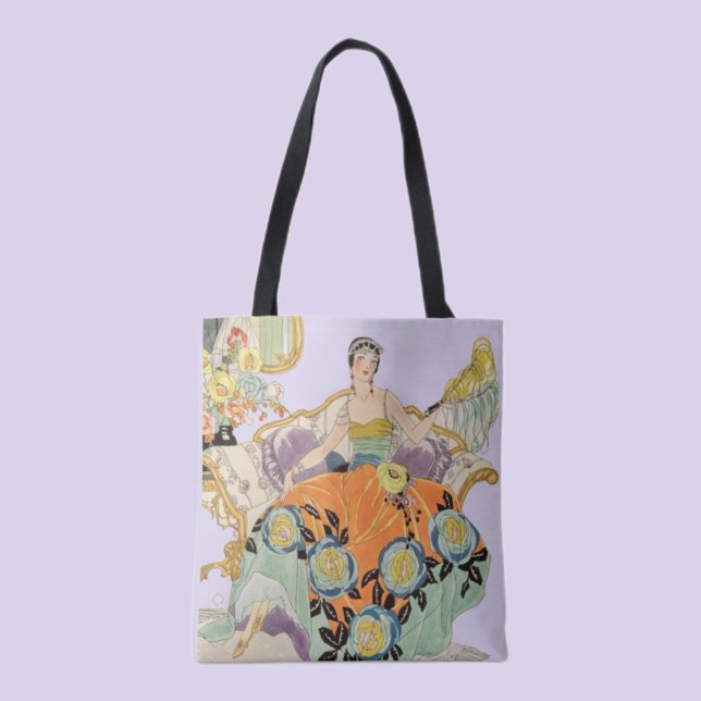 Tote Bag Dame festive Art Déco  (Créateur téléchargé)