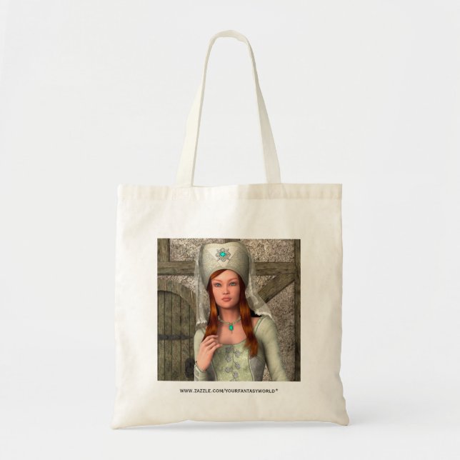 Tote Bag Dame médiévale  (Devant)
