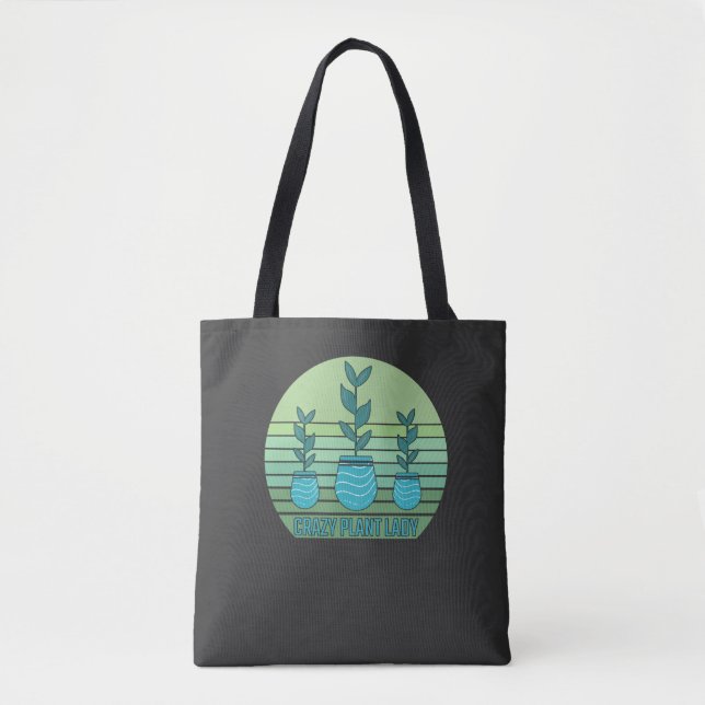 Tote Bag Dame Plante folle (Devant)