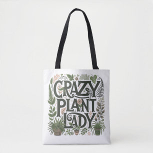 Tote Bag Dame Plante folle