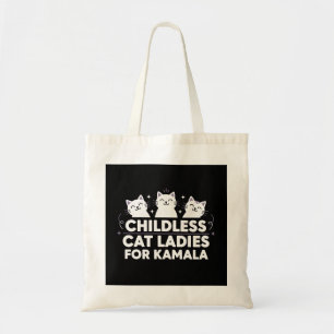 Tote Bag "Dames Chats sans Enfants pour Kamala" Politique