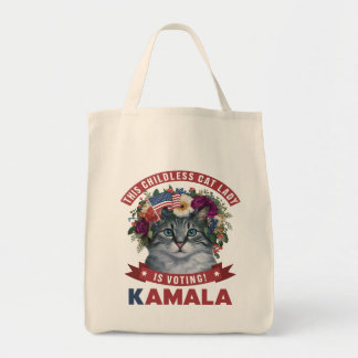 Tote Bag Dames de chat sans enfant pour kamala harris