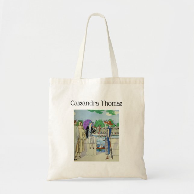 Tote Bag Dames des années 1920 au régate de course d'équipa (Devant)