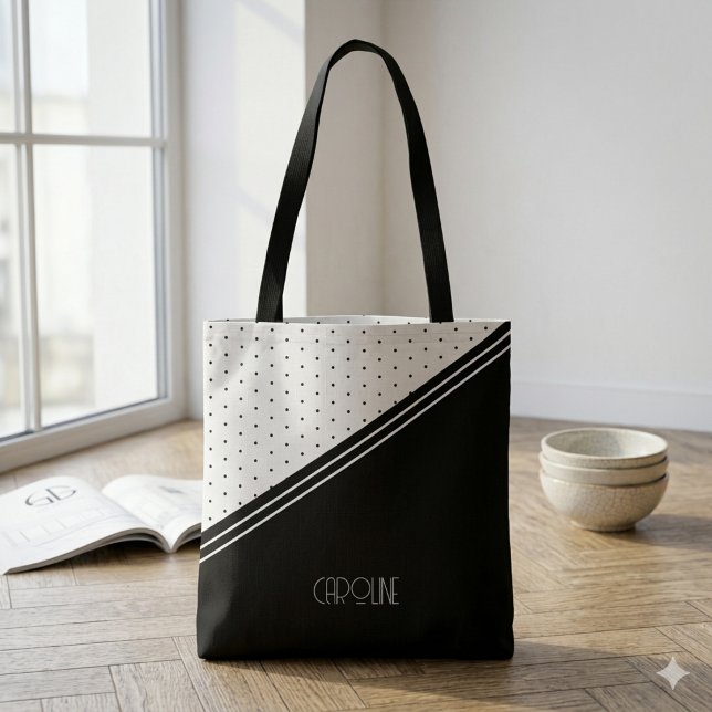 Tote Bag Dames Élégant Points bohème Mignon  (Créateur téléchargé)
