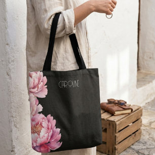 Tote Bag Dames Élégant Roses Floral Bohème Mignon