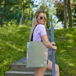 Tote Bag Dames Élégant Vert Bohème Mignon
