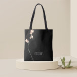 Tote Bag Dames Elégante Black Floral Boho mignonne<br><div class="desc">Elégant boho Sac fourre-tout personnalisé</div>