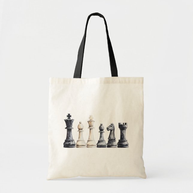 Tote Bag Damier en ivoire noir (Devant)