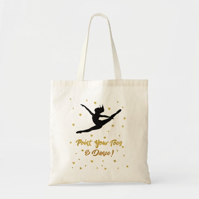 Tote Bag Dance Considérant Gift for Girls Citation Danseurs (Devant)