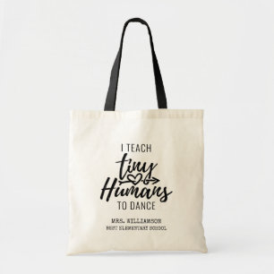 Tote Bag Dance Teacher Script Typography Holidays